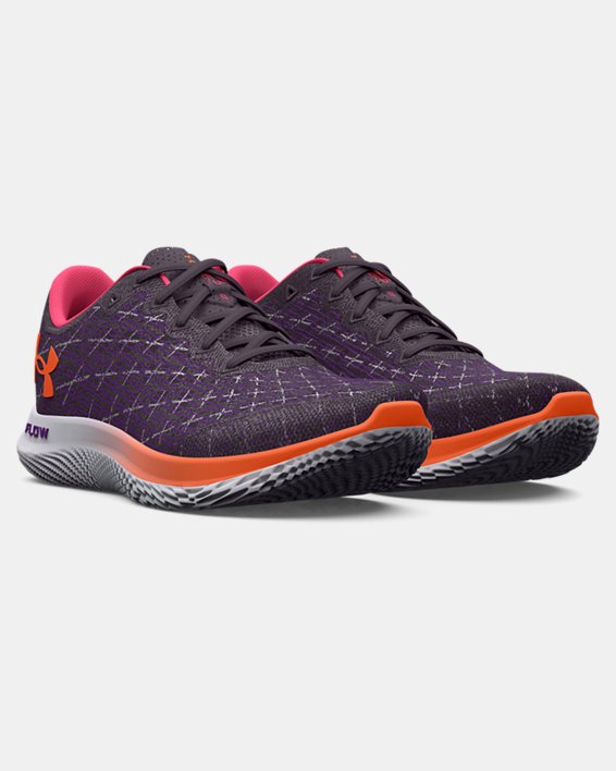 Women's UA Flow Velociti Wind 2 Running Shoes, Purple, pdpMainDesktop image number 3